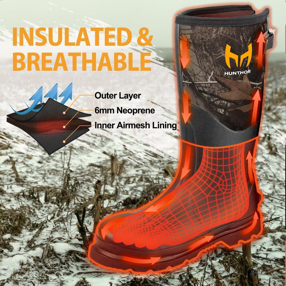 HUNTHOR RUBBER WORK BOOTS, - Picture 5 of 8